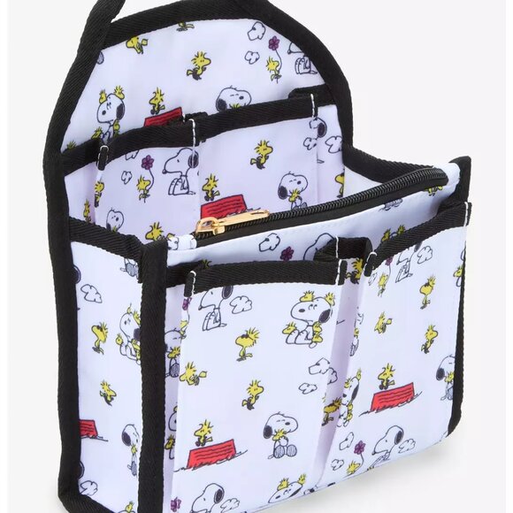 Peanuts Snoopy & Woodstock Allover Print Mini Backpack Organizer - NWT - Picture 2 of 3